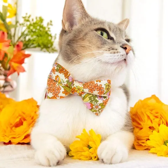 Cat Collar Sun Flower Tie (Accessories)