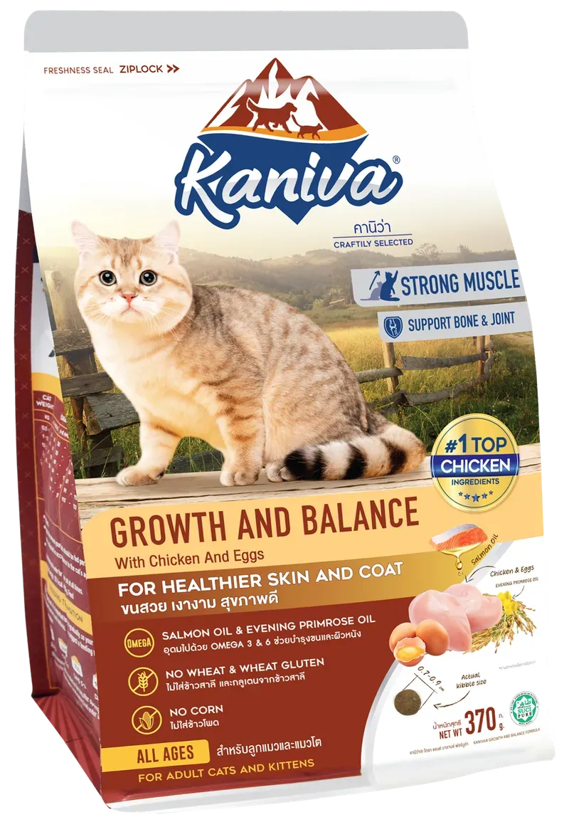 Kaniva Growth & Balance-Chicken,Egg & Rice (Dry) 370g