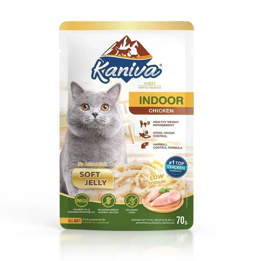 Kaniva Indoor Tuna & Chicken Soft Jelly (Wet) 70g