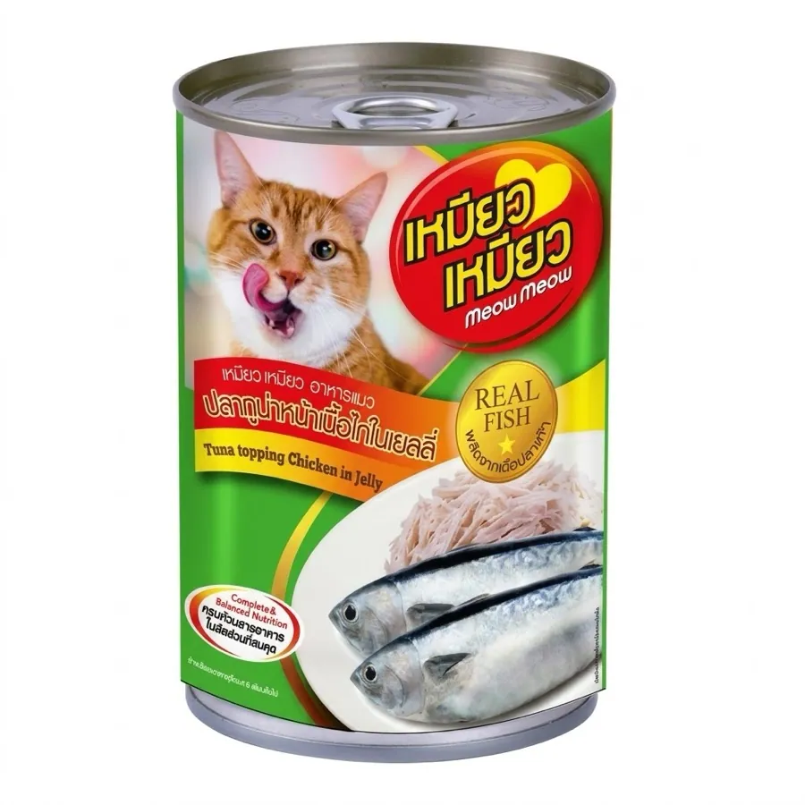 Meow Meow Tuna Topping Chicken Jelly (Can) 400g