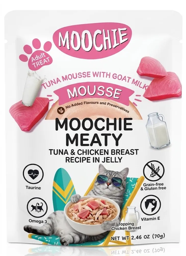 Moochie Tuna and Chicken Jelly (Wet) 70g