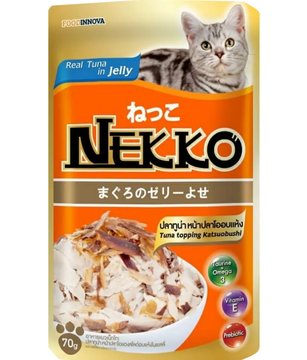 Nekko Tuna Topping Kanikama in Jelly (Jelly) 70g