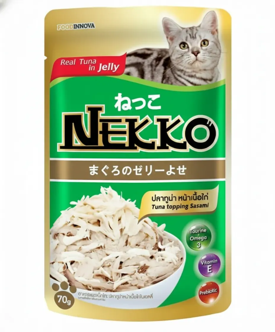 Nekko Tuna Topping Sasami in Jelly (Jelly) 70g
