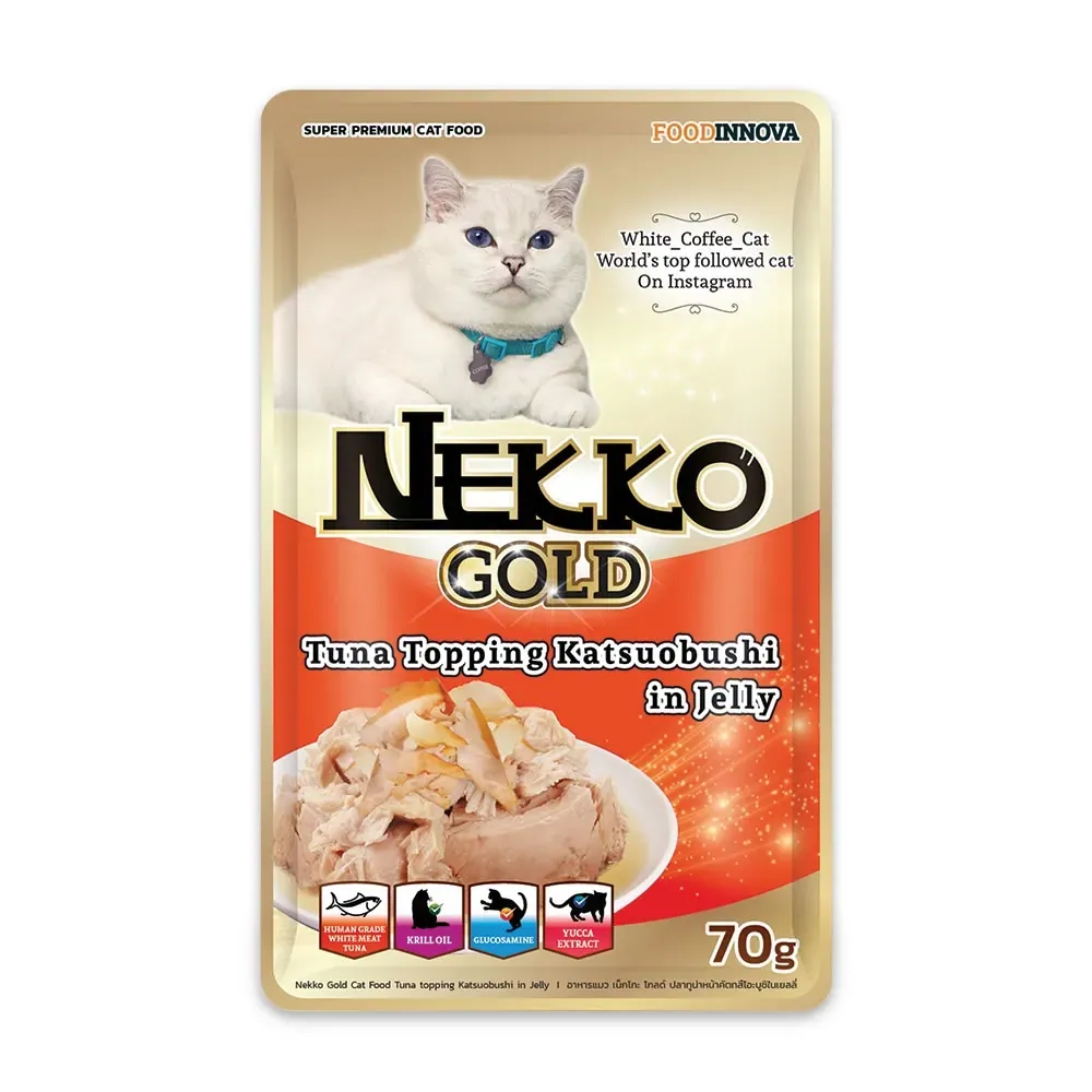 Nekko Gold TUNA TOPPING KATSUOBUSHI (Jelly) 70g