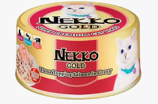 Nekko Gold Tuna creamy Topping Salmon (Can) 85g