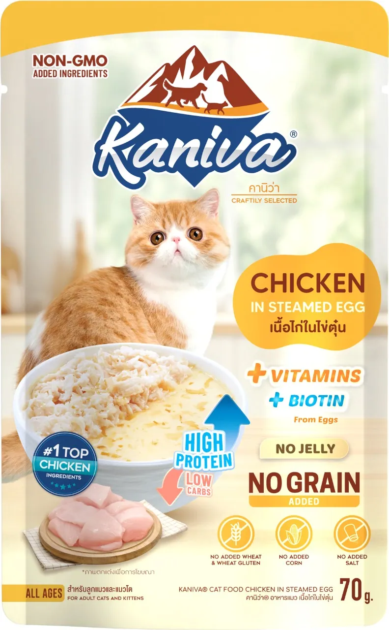 Kaniva Chicken in Steamed Egg (Wet) 70g