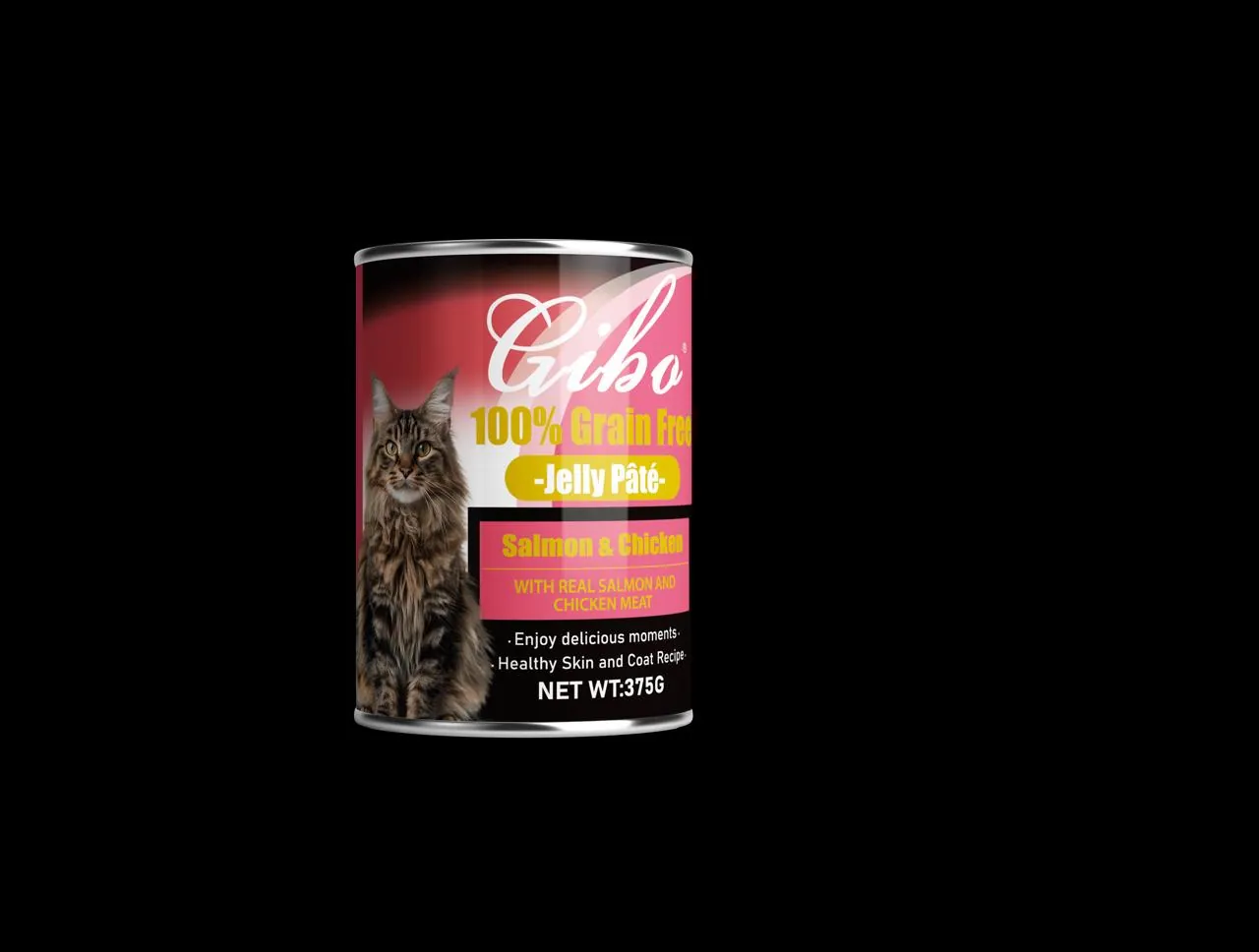 Gibo Grain Free Salmon & Chicken Jelly Pate (Can) 375g