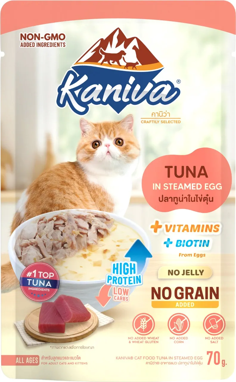Kaniva Tuna in Steamed Egg (Wet) 70g
