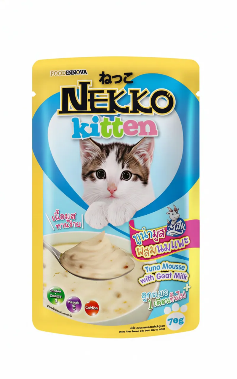 Nekko Kitten TUNA MOUSSE WITH GOAT MILK (Mousse) 70g